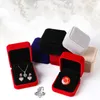 Smyckespåsar Velor Boxes örhängen Lagring Display Bär medalj Badge Buckle Table Dresser Organiser med lock Pin Case
