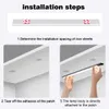 3 Colours Motion Sensor Cabinet Night USB LED s ing Kitchen Closet Wardrobe Lamp Rechargeable Magnetic Light HKD230628