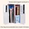 Fall barns blyertsfodral för pojkekalkylator anime plast plysch söt skola brevpapper leveranser presentlösenord lås kod penna blyerts