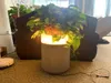 Les vases ont illuminé le vase extérieur de fleur de jardin avec le matériel imperméable