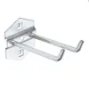 Kökshanddukkrokar Dreld 10st Tool Hanging Hook Metal Display Rack Shop Bra hylla förtjockning Hålplatta hushåll 100mm 230628