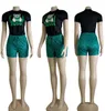 23GGSS nieuwe designer vrouwen Trainingspakken T-shirt shorts Luxe Casual Pak 2 Delige Set sport Pak J2829