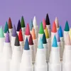 Markers Arrtx 30 Pastel Colors Acrylic Brush Marker Paint Pens Available On Rock Glass Canvas Metal Ceramic Mug Wood Plastic Easter Egg 230627