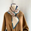 Bandanas marque de luxe écharpe tricotée pour femmes foulard en cachemire chaud Foulard dames cravate petites écharpes maigres Bandana Echarpe 2022 x0628