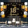 Hediye Paketi Mutlu 18. Doğum Günü Backdrop Afiş 18 Yıla Şerefe Arka Plan Afiş Dekorları Parti Malzemeleri Kapalı Açık Po Booth Dikmeler 230627