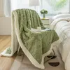 Blankets Winter Warm Thick Blanket 70x100cm Fleece Wool Soft Sofa Luxury Weighted King Size Living Room Office