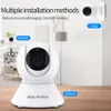 Smartree Hochauflösendes Babyphone, Infrarot-Nachtsicht, kabelloses Video-Babyphone mit ferngesteuerter Kamera, Schwenk-Neige-Zoom-Wiegenlied L230619