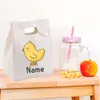 Backpacks Personalised Cartoon Lunch Bag Custom Kid Food Handbag Children School Picnic Supplies Bags Boys Girls Tote Present 230628