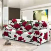 Housses de chaise Stretch Housse de canapé anti-poussière Élégant Rose Fleurs Design Couch Covers 1234 Places Housses Lavables Pour Salon Décor 230627