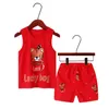 Clothing Sets Girls Pajamas Cotton Child Toddler Summer Sleeveless Baby Nightwear Pyjamas Kids Rabbit Cartoon Homewear Clothes 230627