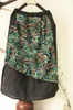 Spódnice kobiety zwykłe bawełniane lniane patchwork damski w stylu narodowy elastyczny talia kobieta 2023
