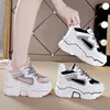 Stivali Ins Bianco Tacco alto Sneaker s Chunky Shoes Wedge Girls Pink Platform Tenis Trainers Donna con suola spessa 230628