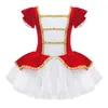 Sukienki dla dziewczyn dla dzieci cyrk cyrkmaster cosplay kostiumów sukienka puff rękawy siatka sukienka tutu balet lodowy scena scena tańca 230627