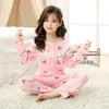 Ensembles de vêtements Filles Pijama Set Cartoon Pyjamas pour Enfants 1 14 ans Printemps Adolescent Home Wear Long Johns Princesse Bébé Pyjamas Costumes Décontractés 230627