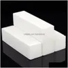 Buffer per unghie Art Buffer File Block Pedicure Manicure Lucidatura Levigatura Smalto Trucco bianco Spugna Strumenti di bellezza Drop Delivery Salute Sal Dhaym