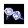 パーティーの好意Glowygems巨大なLEDリング - 誕生日のためのフラッシュダイヤモンドの形状sより多くのドロップデリバリーホームガーデンフェスティブSU DHSNS