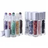 Flessen verpakken Natuurlijke edelsteen Etherische olie Roller Ball Clear Pers Oils Liquids Roll On Bottle Met Crystal Chips Drop Delivery O Dhsdt