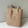 Yaz Hasır Dokuma Çanta KADIN tasarımcı lüks çanta Sokak Modası Sebze Sepeti Dokuma Çanta Tek Omuz Çantası 230615
