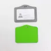 Other Office School Supplies 10 pcslot Horizontal High Quality PU Leather ID Badge Case Color Border Bank Credit Card Holders no Lanyard 230627