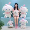 En gros blanc Melody jouets en peluche Melody Rabbit Plush Doll Jeux pour enfants jouer compagnon canapé coussins décoration de la chambre