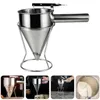 Cuisson Pâtisserie Outils 1.2L Distributeur De Pâte En Acier Inoxydable Tasse À Mesurer Crème Séparateur Gâteau Crêpe Biscuit Entonnoir Cuisine 230627