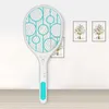 New Mosquito Swatter Killer Led Light Tennis Bat Hand-Held Racket Rechargeable Electric Fly Insect Racket Zapper Killer New