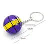 Keychains Lanyards Selling Pu Basketball 3D Sports Player Ball Key Chains Mini Souvenirs Keyring Gift For Sport Lover Keychain Dro Dhrjm