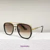 Óculos de sol DITA RKTOM TYPE 402 Designer para mulheres armação de metal oval galvanizado templo masculino clássico caixa original YDRL