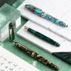 Pens Majohn S3カラフルな樹脂噴水ペン迷彩camouflageゴールドプレートEF/Fペンオフィス学生ペンステーショナリー噴水ペン