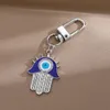 Elegante Emaille Handvorm Evil Eye Sleutelhangers Sleutelhanger Tas Portemonnee Versieren Sieraden