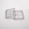 Bouteilles de stockage 10pcs 30pcs palette de fard à paupières carré 4 grilles boîte rechargeable transparente en plastique conteneur cosmétique bricolage étui vide