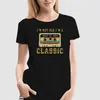 Camisetas femininas Vintage Cassette I'm Not Old A Classic 1971 Shirt For Men Algodão Awesome T-shirt Mangas Curtas 49th Birthday Gift Tee