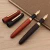 Pens Jinhao 9056 Regalo per penna stilografica in legno classico Golden m pezzi spin ebano noce rosewood School Student Office Stakery