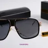 2023 Vintage solglasögon Square Women's Sun Glasses Fashion Designer Shades Luxury Golden Frame UV400 Gradient LXN EVO DITA 6115 039O KSK4