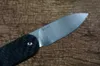 Coltello tascabile da esterno TWO SUN pieghevole M390 lama satinata nera in fibra di carbonio manico TC4 giunto scorrevole campeggio EDC TS362