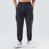 Lulu Sport Uomo Pantaloni Jogger Pantaloni lunghi Ciclismo Coulisse Palestra Tasche Pantaloni sportivi Pantaloni uomo Uomo Casual Elastico in vita Fitness Esercizio Atletico Limone