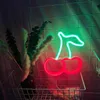 Decorazione per feste LED Lampada per insegna al neon Banana Ciliegia Cactus a forma di frutta Ristorante Parete Luce al neon per la festa di nozze Negozio Compleanno Decorazione domestica 230627