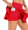 Spódnice tenisowe plisowane joga spódnica ubrania na siłownię kobiety bieganie spodniom golfowe spodnie sportowe sporty tylna kieszonka oddychająca 066YY
