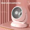 Un nouveau ventilateur de circulation de bureau innovant Bureau à domicile Double usage Vitesse du vent à trois vitesses Ventilateur réglable à 210 ° USB Type-c Interface à prise directe Ventilateur portable