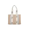 luxe handtassen canvas strandtassen van topkwaliteit WOODY draagtas designer reistas Crossbody schouderportemonnee Designer tas drie maten large medium small