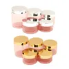 Plastic Jar Flessen Helder Roze PET Huidverzorging Crème Potten Glanzend Goud Zilver Deksel Lege Brede Mond Fles Make-up Containers Voor Cosmetica 250ml 200ml 150ml 120ml 100ml