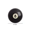 Biglie da biliardo 1pc Biliardo Biliardo 52.557.2 Mm Cristallo standard Nero 8 Ball Snooker Training Sostituzione Pratica Biliardo Realizzato in resina 230628