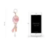 Cloth Rose Flower Key Ring Chiffon Tassel Car Fashion Charm Key Chains Lady Couple Bag Keychain Party Gift