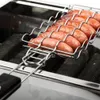 BBQ Grills Grilling Basket Barbecue Sausage Rack Net Picnic Camping Home Kitchen Accessories 230627