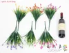 Decorative Flowers 1 PCS Artificial Plastic Small Calla Green Long Leaves Grass Plant Home Decoration F487