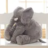 Animali di peluche ripieni Elefante Giocattoli di peluche Bambola di peluche ripiena Elefante Cuscino 4060cm Infant Soft Placare Elefante Compagno di giochi Bambola calma Giocattoli per bambini J230628