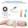 Wireless Baby Monitor 3.5 Inch LCD Screen Display Infant Night Vision Camera Two Way Audio Temperature Sensor ECO Mode Lullabies L230619