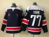 Movie College Hockey sur glace porte des maillots cousus 77T.J.OshieBlue 92EvgenyKuznetsov ReverseRetro Blank Jersey