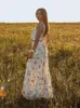 Dwuczęściowa sukienka Kwiatowa spódnica stroje dla kobiet 2023 Summer Spaghetti Pasek Bez rękawów