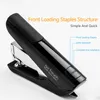 Stapler 1pcs Qualidade portátil grampeador stapler sem esforço Economizador de esforço para encadernação de metralhões de metralhadoras de metralhadoras de cartões de bookbinding de candidatos